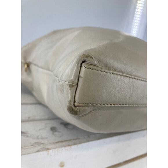 TORY BURCH MEDIUM IVORY LEATHER VERONA FOLDOVER CROSSBODY BAG - Picture 11 of 16